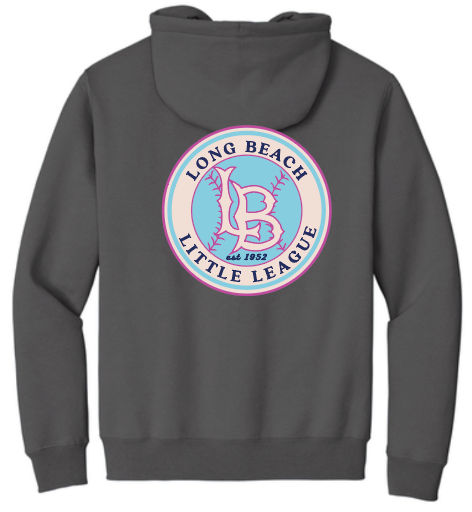 Adult Zip Up Hooded Sweatshirt - Neon Logo(PC90ZH)