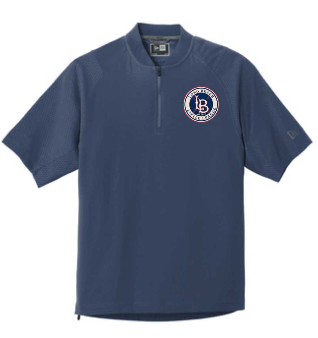 Youth New Era Cage Short 1/4 Zip (YNEA600)