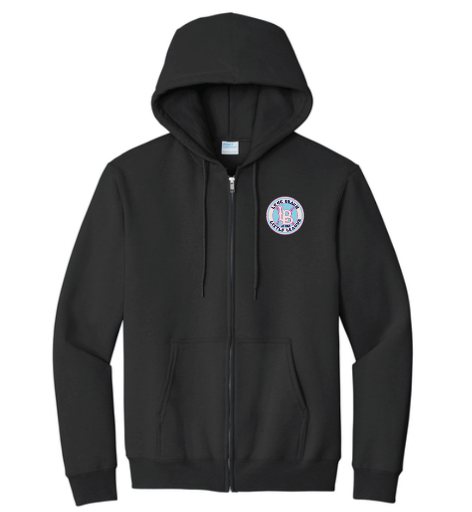 Adult Zip Up Hooded Sweatshirt - Neon Logo(PC90ZH)