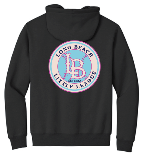 Adult Zip Up Hooded Sweatshirt - Neon Logo(PC90ZH)