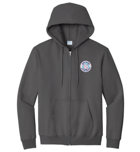 Adult Zip Up Hooded Sweatshirt - Neon Logo(PC90ZH)